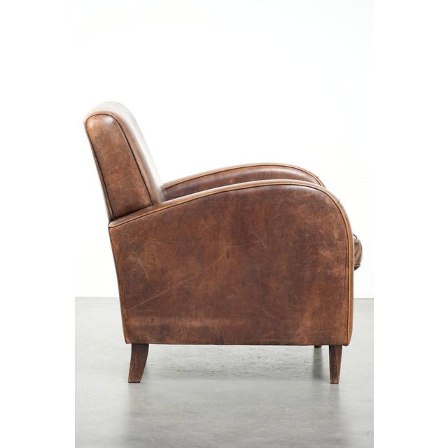 Club Chair in Sheepskin Leather For Sale - Image 3 of 15