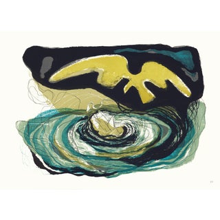 1968 "Moby Dick" Lithograph by Benton Spruance "The Vortex" For Sale