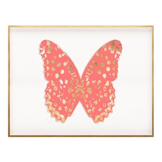 Butterfly Royale, Pink 1 Framed Artwork For Sale