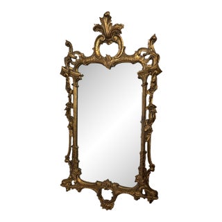 Antique Rococo Revival Gilt Composition Wall Mirror, Circa 1880 For Sale