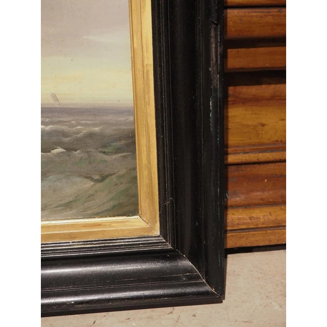 French 19th Century French Coastal Landscape Painting, Signed Kuwasseg For Sale - Image 3 of 14