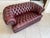 Red Oxblood Chesterfield Club Sofa For Sale - Image 8 of 13