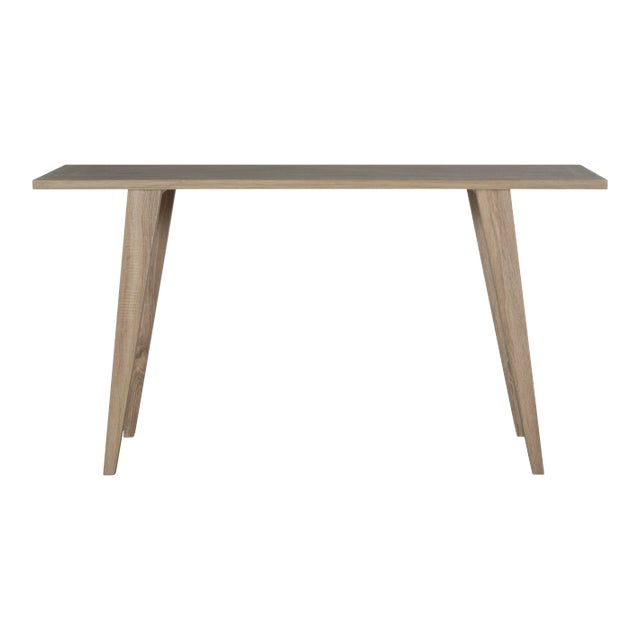Modern Console Table in Oak For Sale
