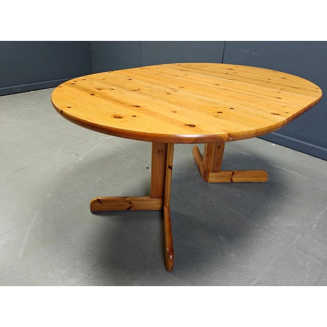 Pine Wood Dining Table in the style of Rainer Daumiller, 1970s For Sale - Image 13 of 14