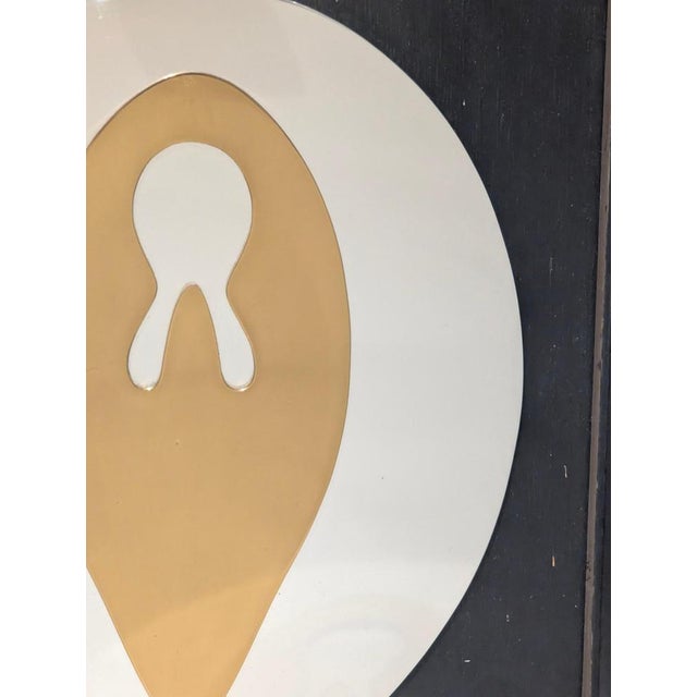 Hans Arp, Documenta III, 1964, Aluminum & Brass on Wood For Sale - Image 6 of 7