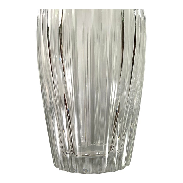 Baccarat-“Acropole”-10 Inch Tall Vase -Meticulously Handcrafted in Northern France For Sale
