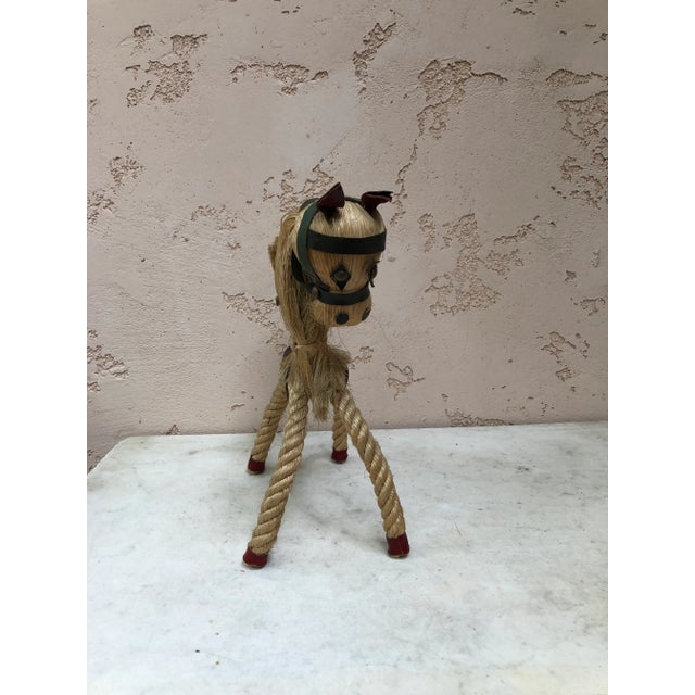 C.1960 French Rope Horse Audoux Minet For Sale In Austin - Image 6 of 8