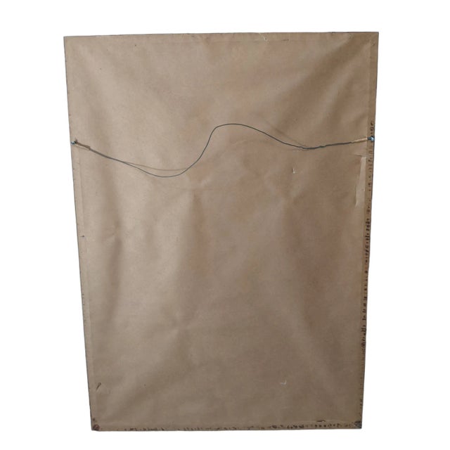 Vintage French Le Matin Cafe Lithograph Framed For Sale - Image 4 of 9