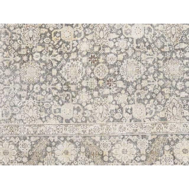 This distinguished Semi Antique Persian Tabriz Rug originates from Northern Iran's renowned Tabriz region, meticulously...