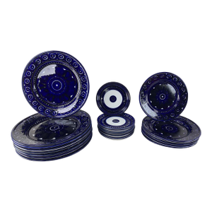 1960s Dinnerware Set From Arabia Finland in the Valencia Pattern - Set of 20