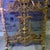 Elegant antique French Louis XVI–style fireplace spark guard crafted in heavy gilt ormolu with exquisite hand-finished...