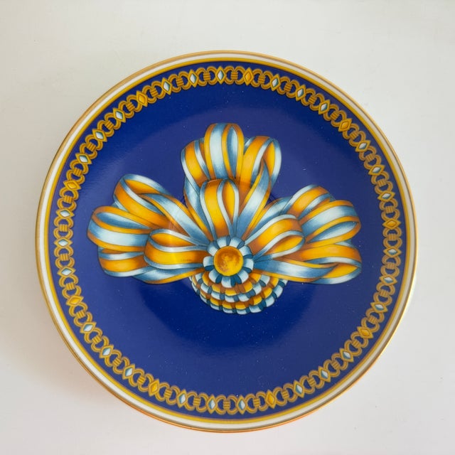 Cocarde de Soie Coffee Cups and Saucers from Hermès, 1980s, Set of 2 For Sale - Image 6 of 7