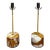 Pr Limited Edition Polished Quartz Table Lamps For Sale