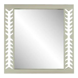 Fleur Home Audubon Spruce Square Mirror in Mizzle, 30x30 For Sale