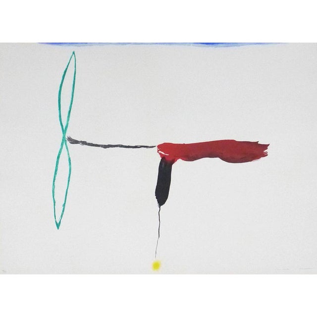 Josep maria riera i arago (1954) avion helice verde 2010 original etching limited edition of 60 copies on paper signed and...