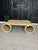 Ecru Vintage Coastal Bamboo Reed Coffee Table Modern Scroll Shaped For Sale - Image 8 of 11