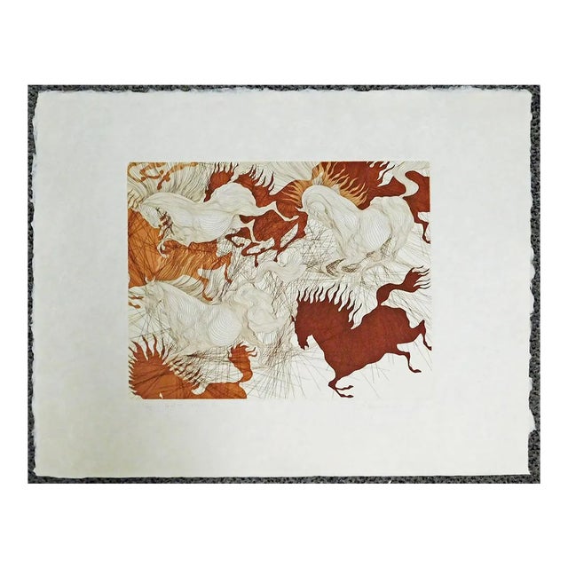 Guillaume Azoulay Suite St II Japon Signed Original Art Etching Paper For Sale