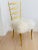 1940s Vintage Italian Gilded Chair with Sheepskin For Sale - Image 11 of 13