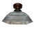 Mid-Century Modern Mid 20th Century Large Mid-Century Modern Halophane Glass and Brass Ceiling Fixture For Sale - Image 3 of 6