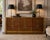 1970s Mastercraft Brass & Walnut 9-Drawer Dresser / Credenza For Sale - Image 9 of 10