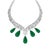 GIA Certified No Enhancement Russian Emerald Necklace and Earring suite Two certificate from GIA . One for Necklace (...