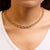 Haus of Brilliance 14K Yellow Gold Plated .925 Sterling Silver 1.0 Cttw Diamond Cuban Link Necklace (I-J Color, I3 Clarity) - 18" Inches For Sale - Image 4 of 5