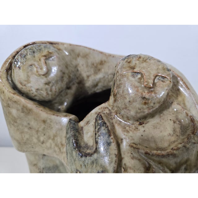 Sculptural Sandstone Lamp by Annie Maume, France, 1970s For Sale - Image 12 of 14