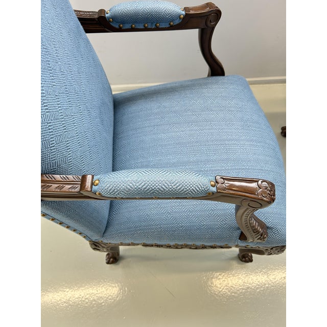 Louis XV Head Chair in Wood and Upholstery For Sale - Image 9 of 12