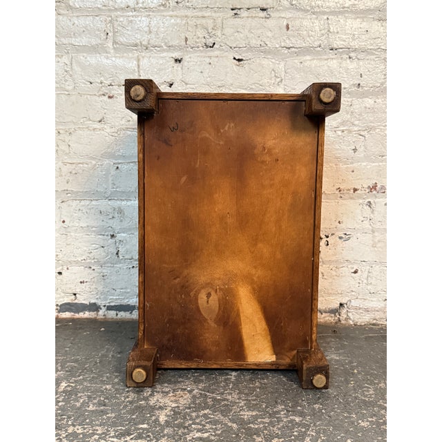 Brown Mid 20th Century Craftsman Style Mission Oak Magazine Holder For Sale - Image 8 of 11