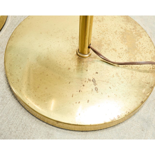 Mid 20th Century Pair of Mid-Century Modern Brass Adjustable Pharmacy Floor Lamps For Sale - Image 14 of 18