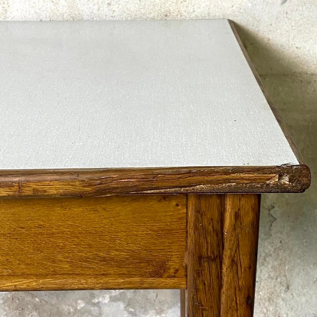 Wood Vintage Desk in Wood and Formica, 1950s For Sale - Image 7 of 12