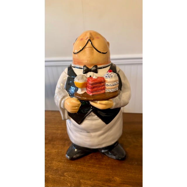 T. Flicking Certified International Butler/Waiter Cookie Jar For Sale - Image 11 of 12
