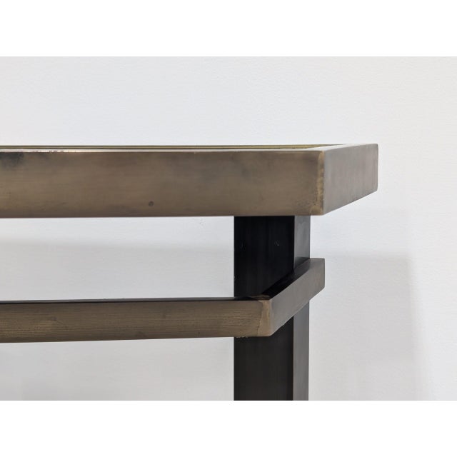 Bespoke Brass Console Table For Sale - Image 6 of 13