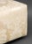 Cream Modern White Silk Damask Ottoman For Sale - Image 8 of 8
