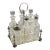 Circa 1880 English Silver Plate & Cut Glass Cruet Set For Sale