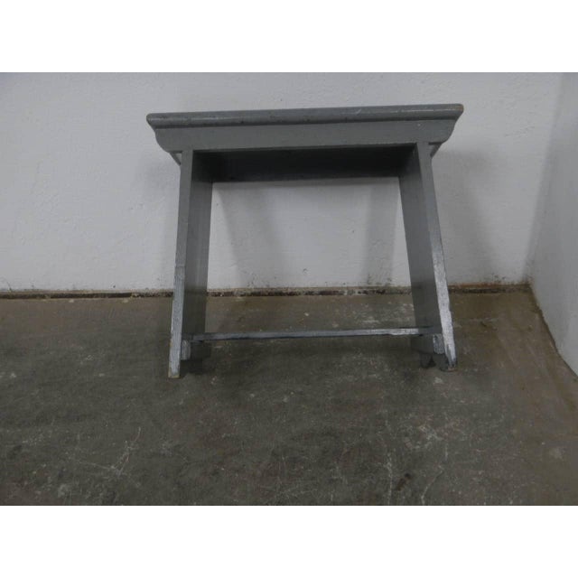 Vintage Fir Wooden Stool, 1960s For Sale - Image 4 of 10