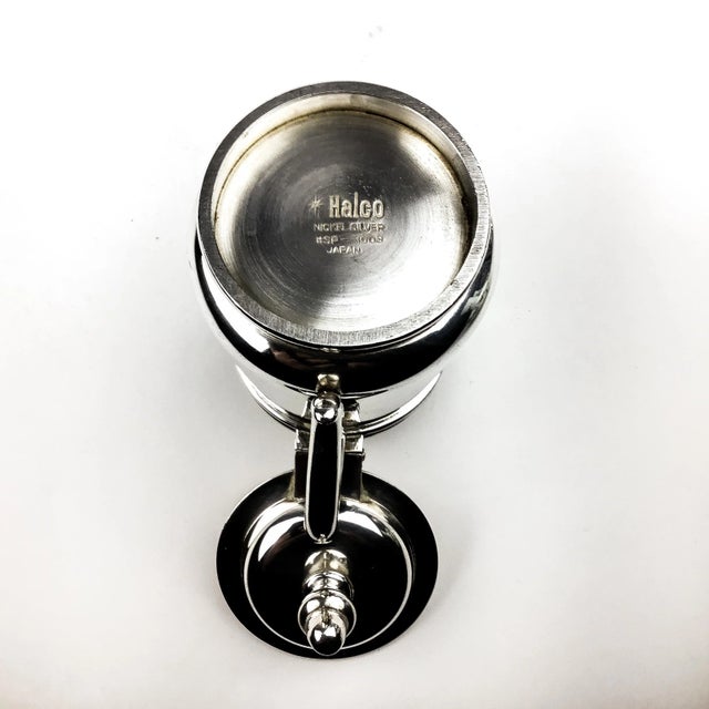 Vintage Japan Nickel Silver Pitcher For Sale - Image 10 of 12