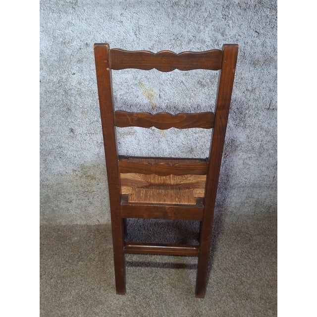 Chairs in Straw and Wood, 1890s, Set of 6 For Sale - Image 11 of 14