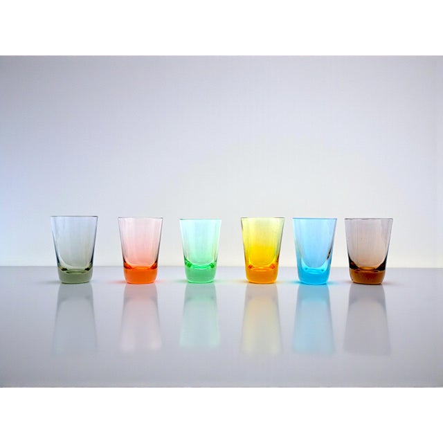 Murano Glass Glasses with Liqueur Glasses and Shot Glasses by V. Nason for Manifattura Di Murano, 1990s, Set of 12 For Sale - Image 12 of 14