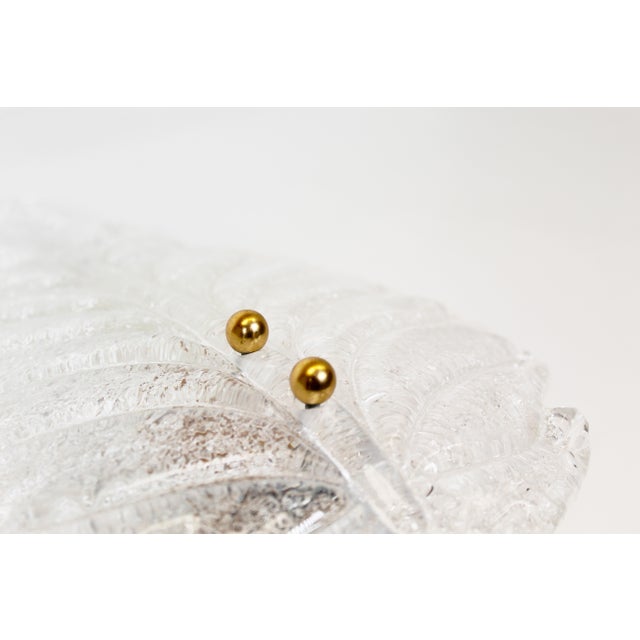 Italian Foglio Wall Lamps in Murano Glass, 1970s, Set of 2 For Sale - Image 4 of 8