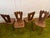 Rare Burled Mid 20th Century Olavi Hanninen Atributed Crown Chairs- Set of Four For Sale In New York - Image 6 of 12