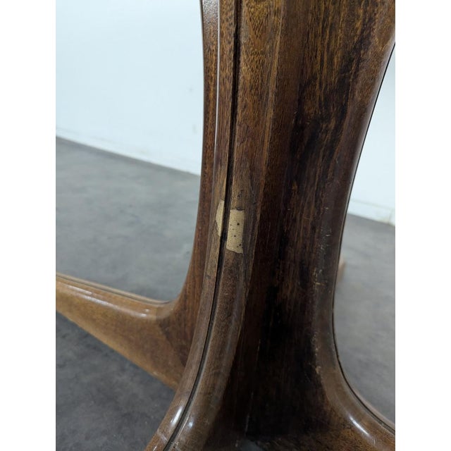 Round Teak Table with Extension For Sale - Image 9 of 11