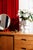 1960s Vintage Oak Sideboard with Circular Mirror, 1960s For Sale - Image 5 of 12