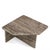 Large Free Form Coffee Table in Silver Travertine Finish For Sale - Image 4 of 11