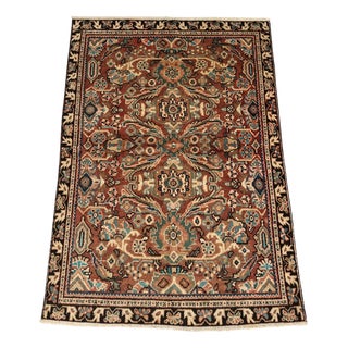 Mahall Rug in Cotton and Wool For Sale