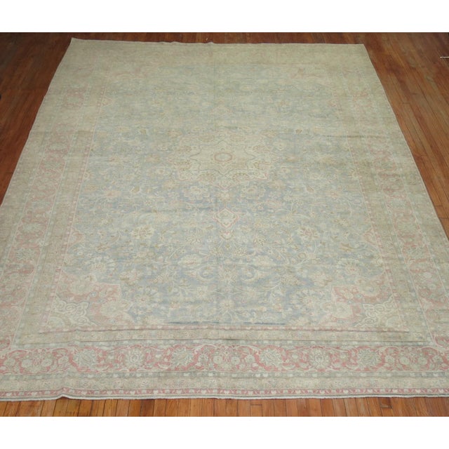 Light Color Antique Persian Tabriz For Sale In New York - Image 6 of 6