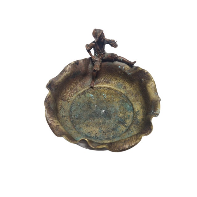 Art Nouveau Bronze Figurative Cigar Ashtray, Former Austro-Hungarian Empire, 1900s For Sale - Image 9 of 15