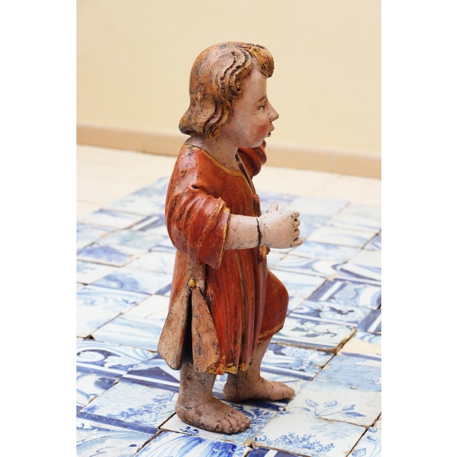 Baroque Antique Indo-Portuguese Jesus Christ Child, 17th Century For Sale - Image 3 of 18