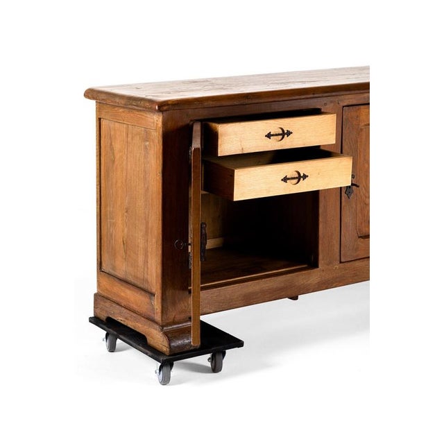 Mid-Century Modern French Sideboard in Oak For Sale - Image 10 of 14