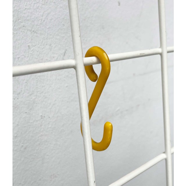 Mid-Century Modern German Minimalist White String Coat Rack, 1960s For Sale - Image 12 of 18